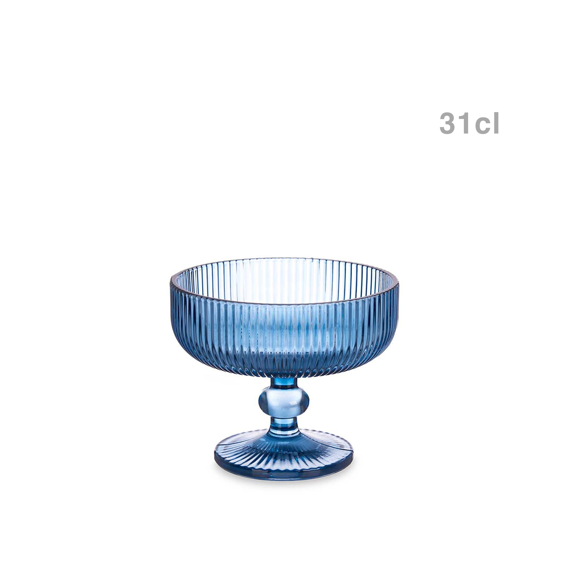 Taça Gelado Agata Azul 310ml Pack 6