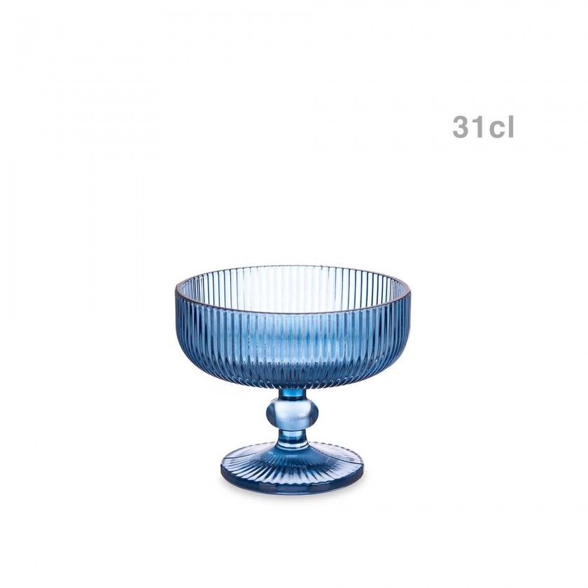 Ta�a Gelado Agata Azul 310ml Pack 6