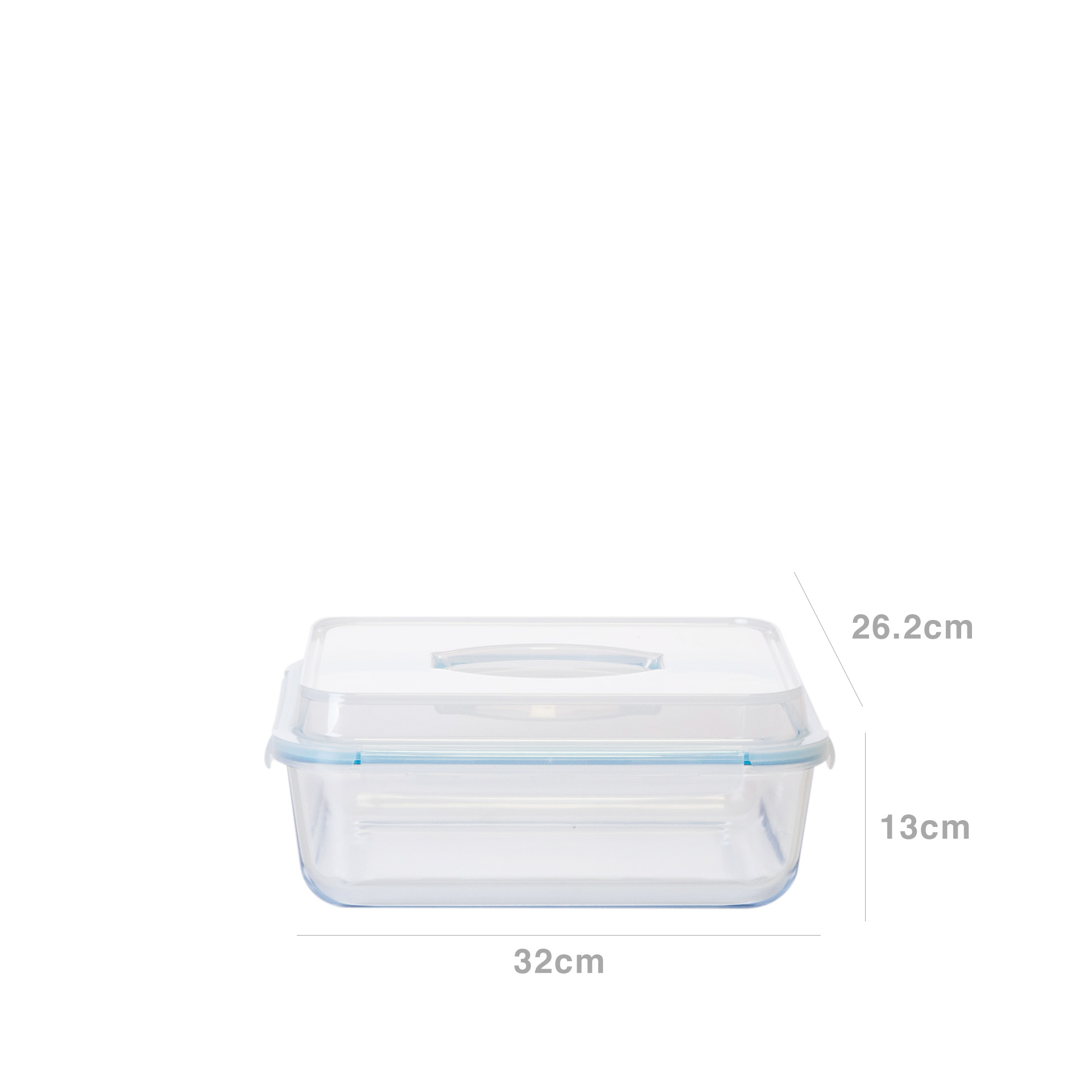 Caixa Hermética Borossilicato 4800ml 26.2X32X13cm