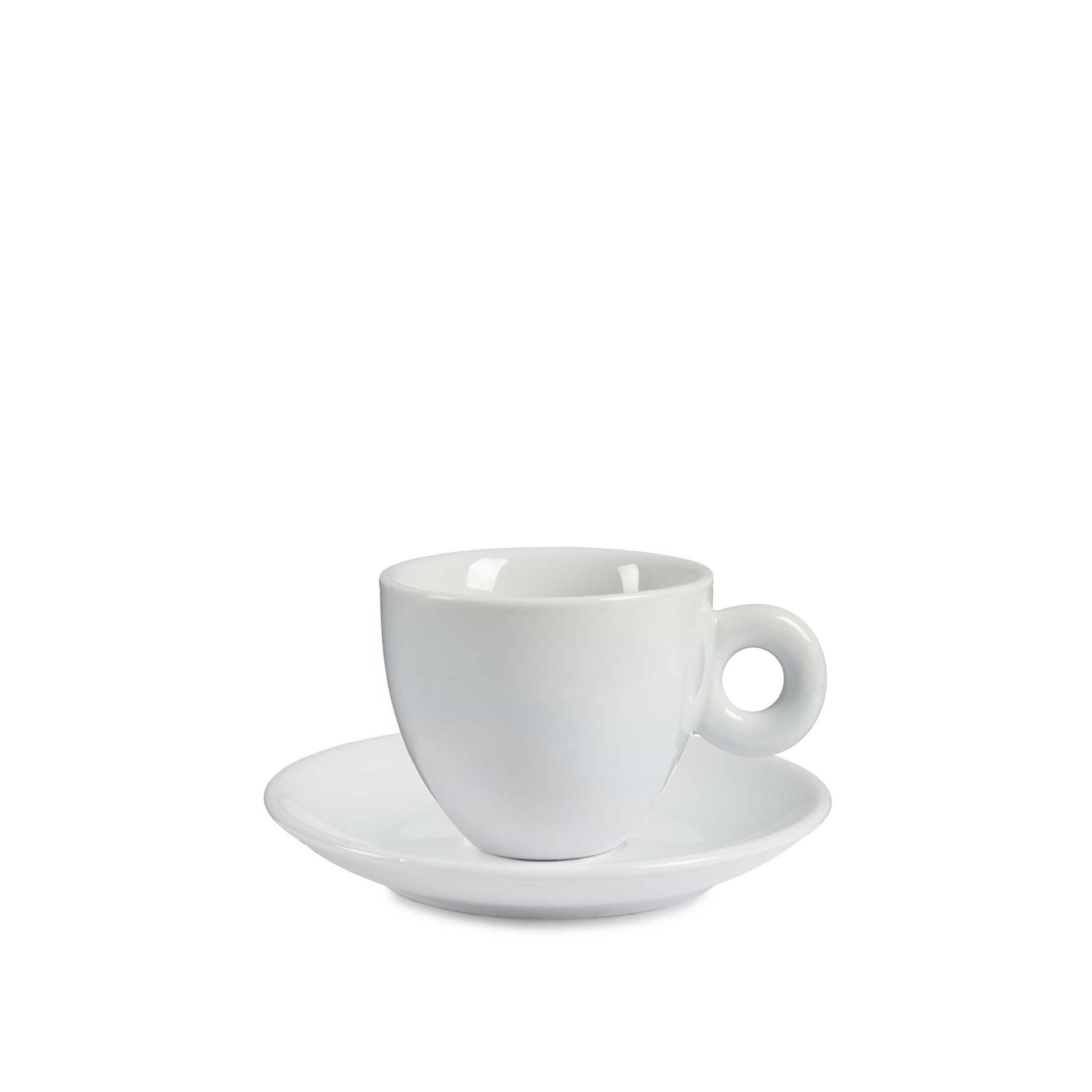 Chávena Café Porcelana com Prato 220ml Pack 6
