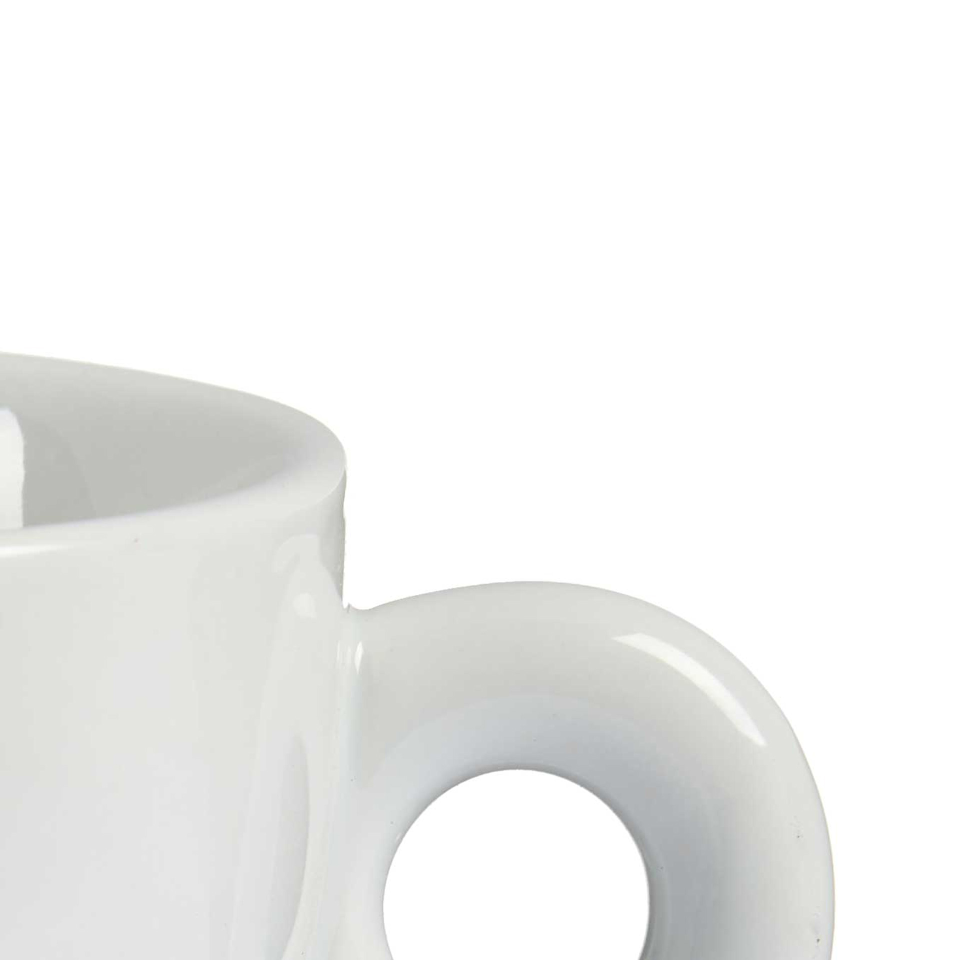 Chávena Café Porcelana com Prato 220ml Pack 6