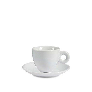 Chávena Café Porcelana com Prato 220ml Pack 6