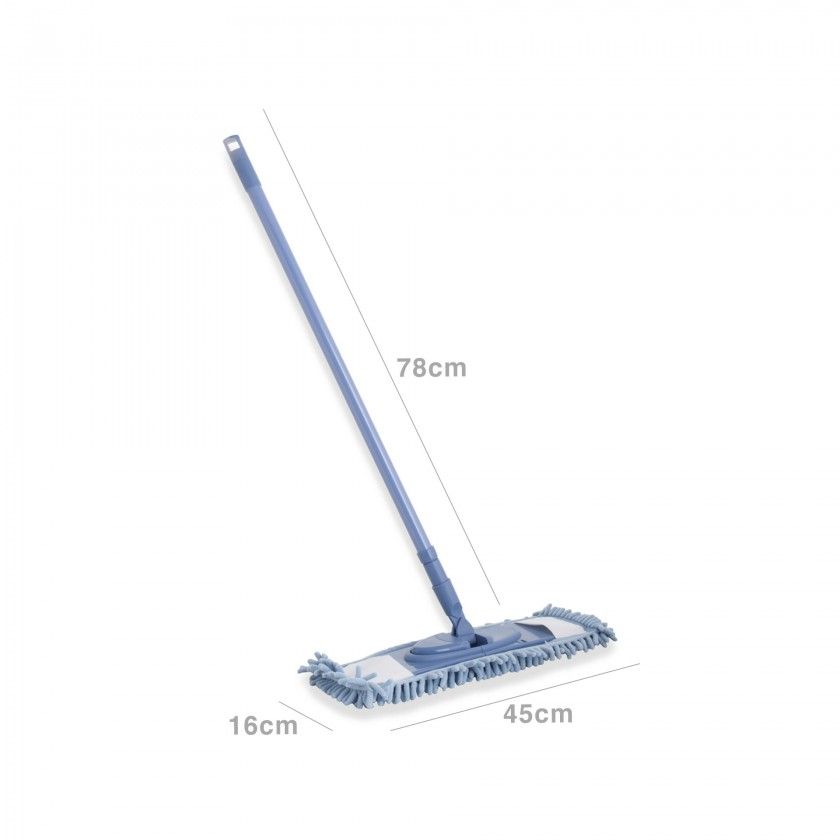 Mopa Microfibra Clean com Cabo Franja 45X16X78cm