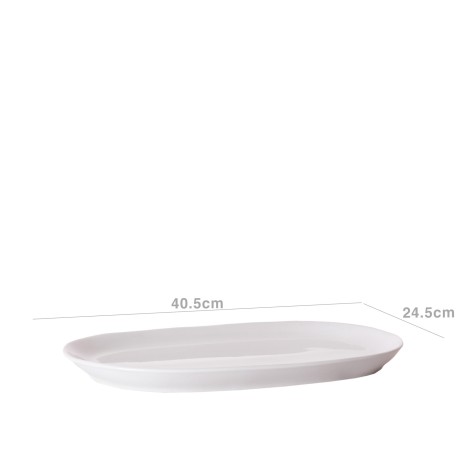 Travessa Porcelana Branca 40.5X24.5cm - Image product
