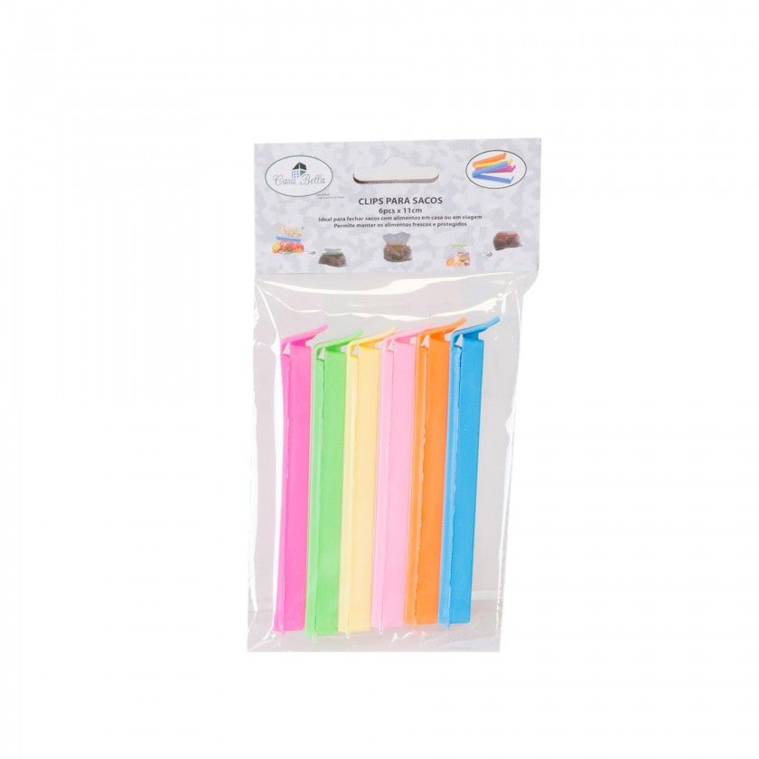 Clips para Saco 11cm Pack 6 Clips para Saco 11cm Pack 6