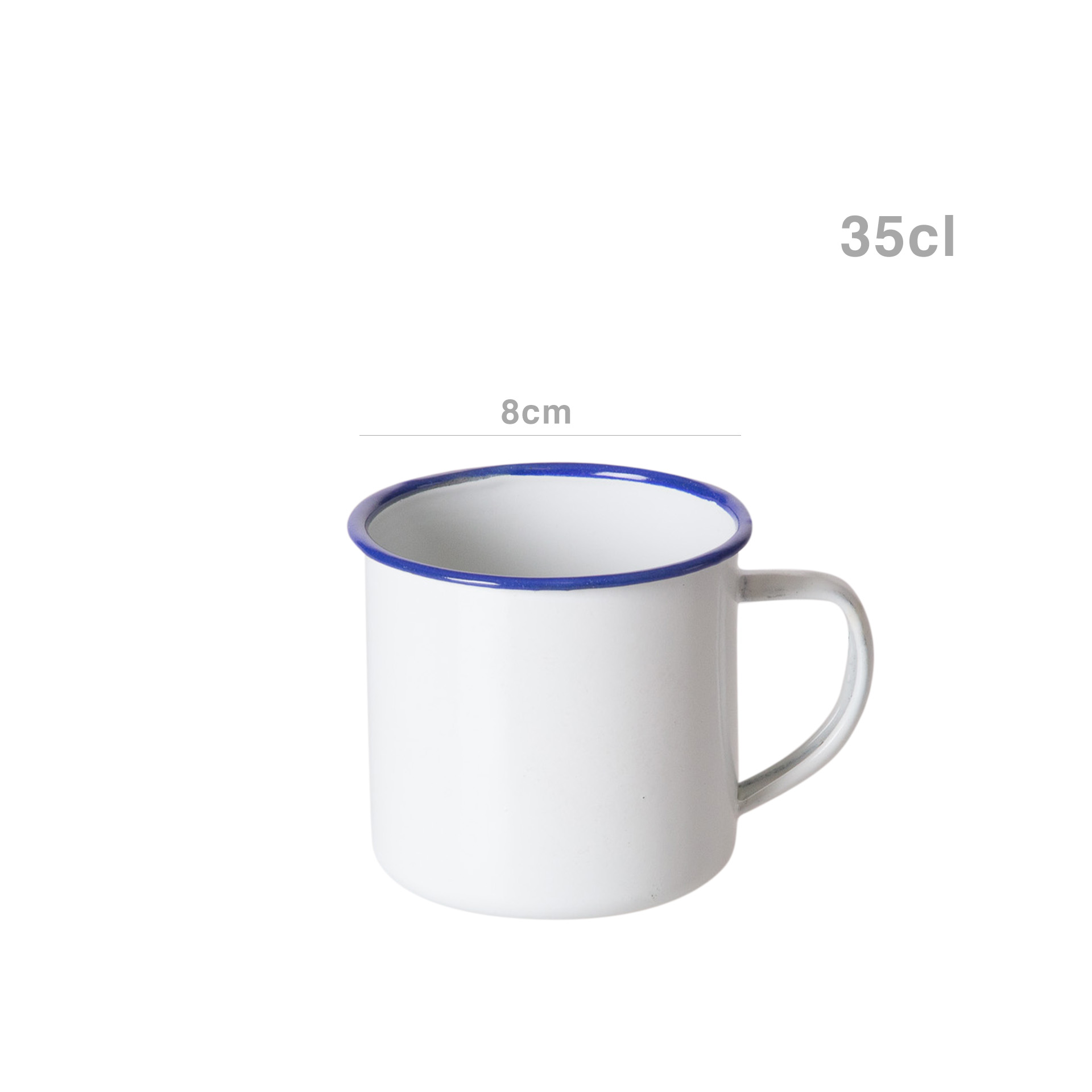 Caneca Esmalte 350ml 8cm