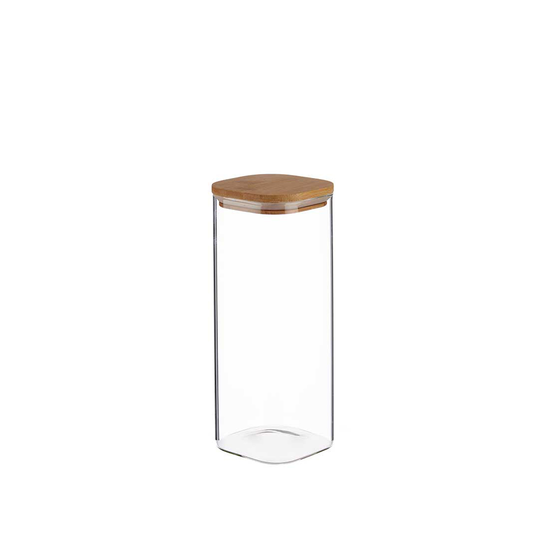 Frasco Hermético Vivalto Com Tampa Bambu 1800ml 10X10X25.3CM