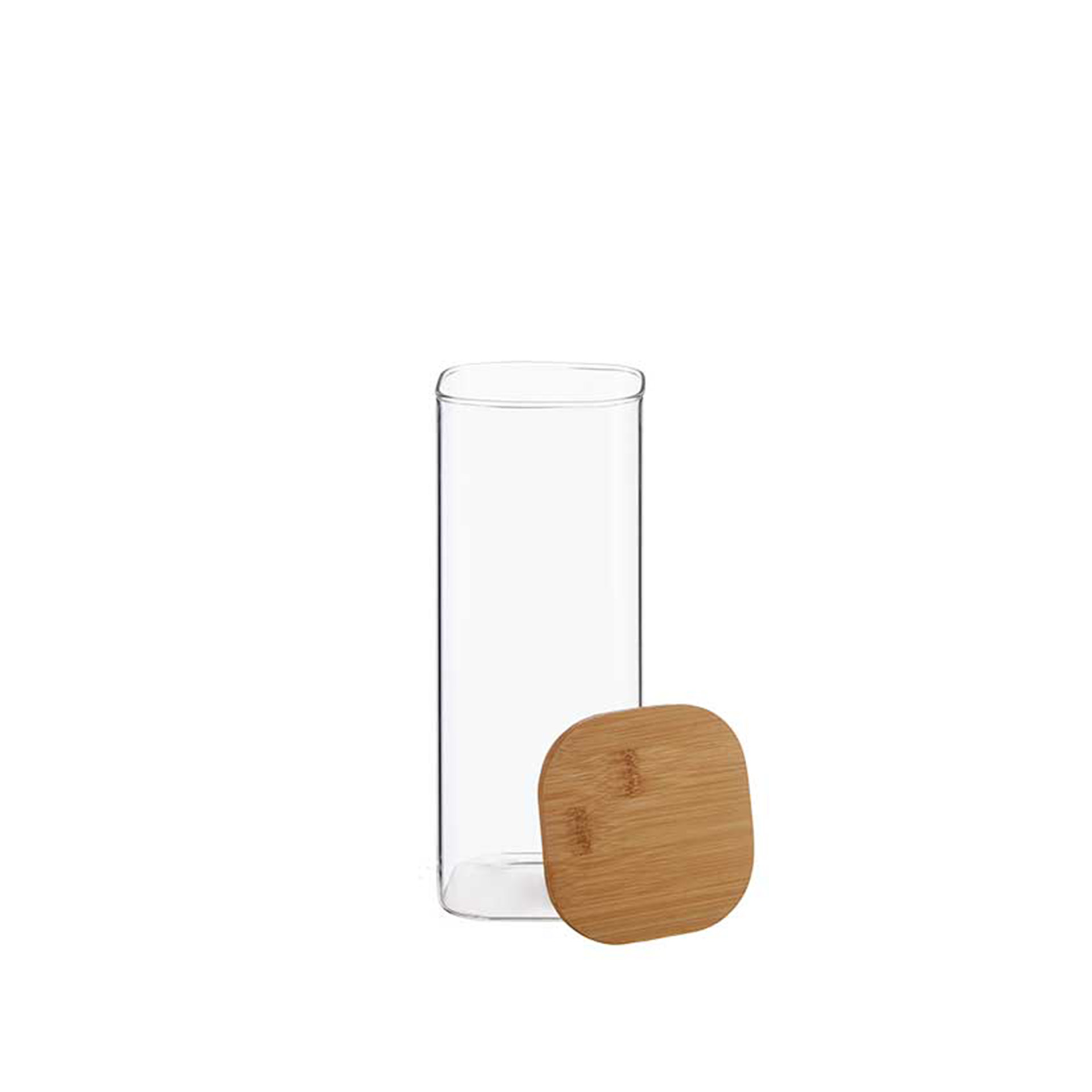 Frasco Hermético Vivalto Com Tampa Bambu 1800ml 10X10X25.3CM