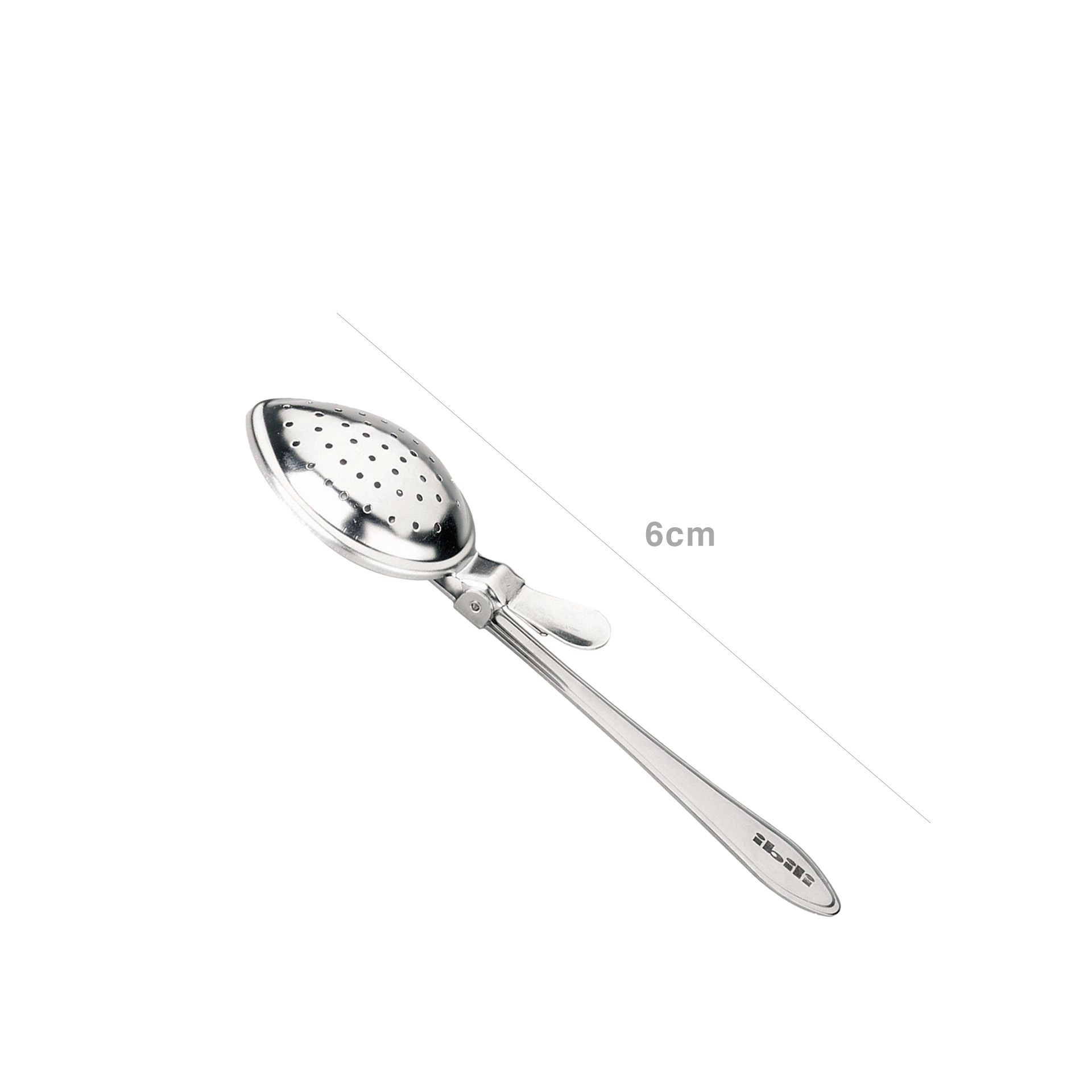 Colher Infusora Chá Inox 6cm
