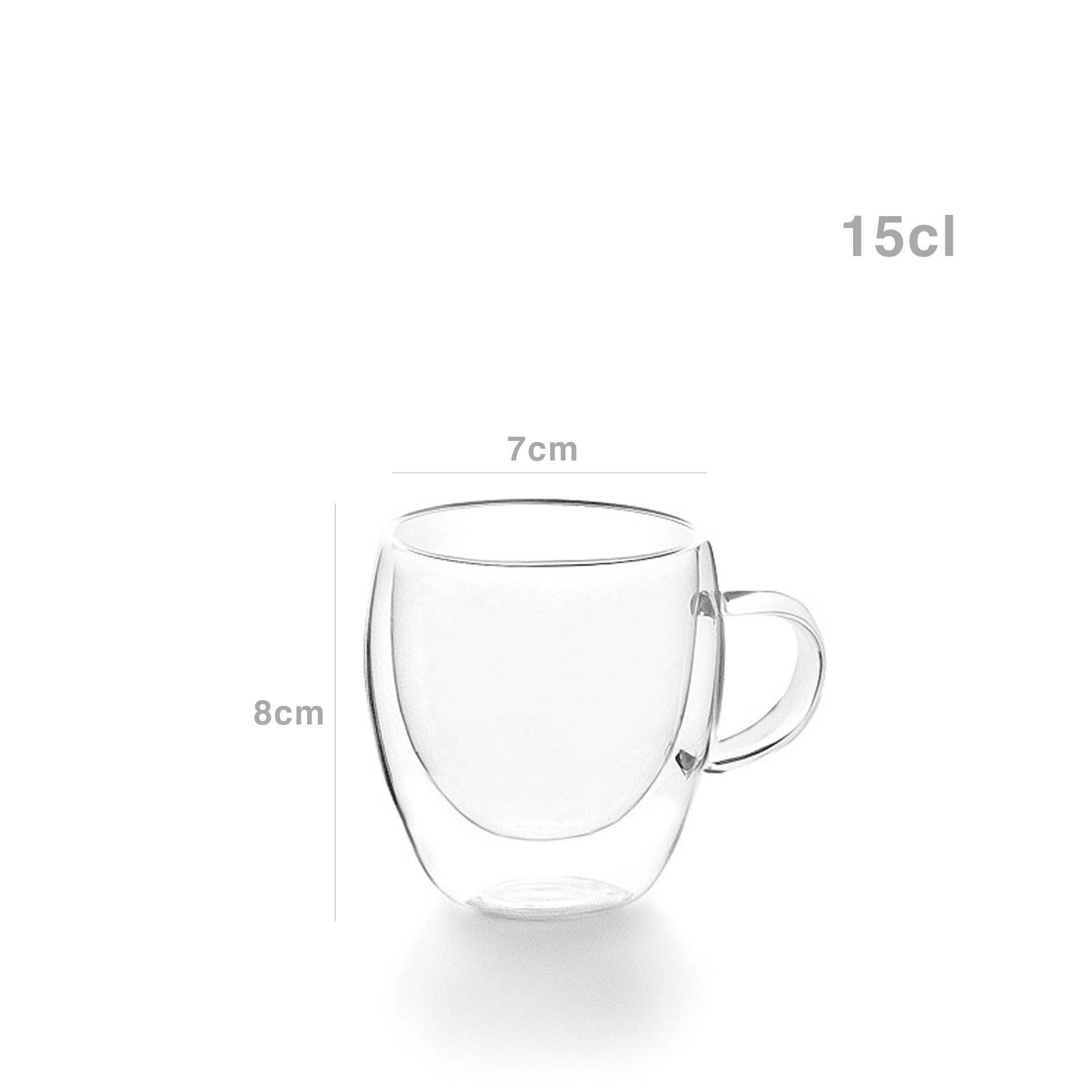 Chávena Café / Chá Borossilicato 15cl 7X8cm