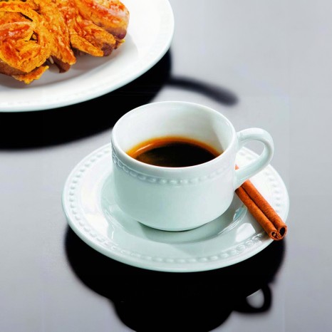 Ch�vena Caf� Porcelana Perla com Pires 9cl 6.5X12cm - Image product