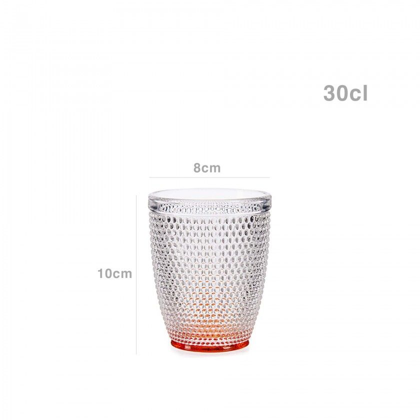 Copo Picotado Special sem P Ambar 30cl 8X10cm Pack 6