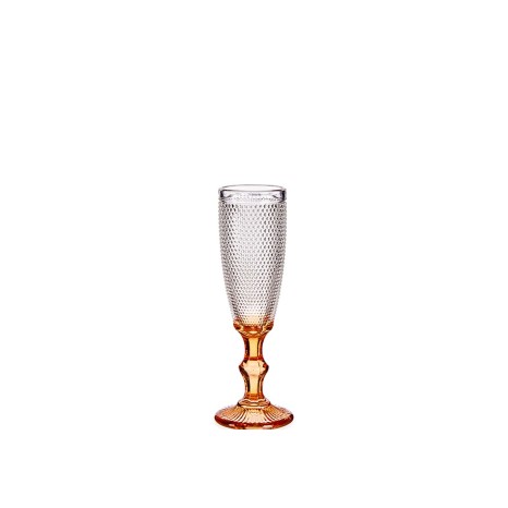Copo Flute Picotado Special com Pé Ambar 18cl Pack 6 - Image product