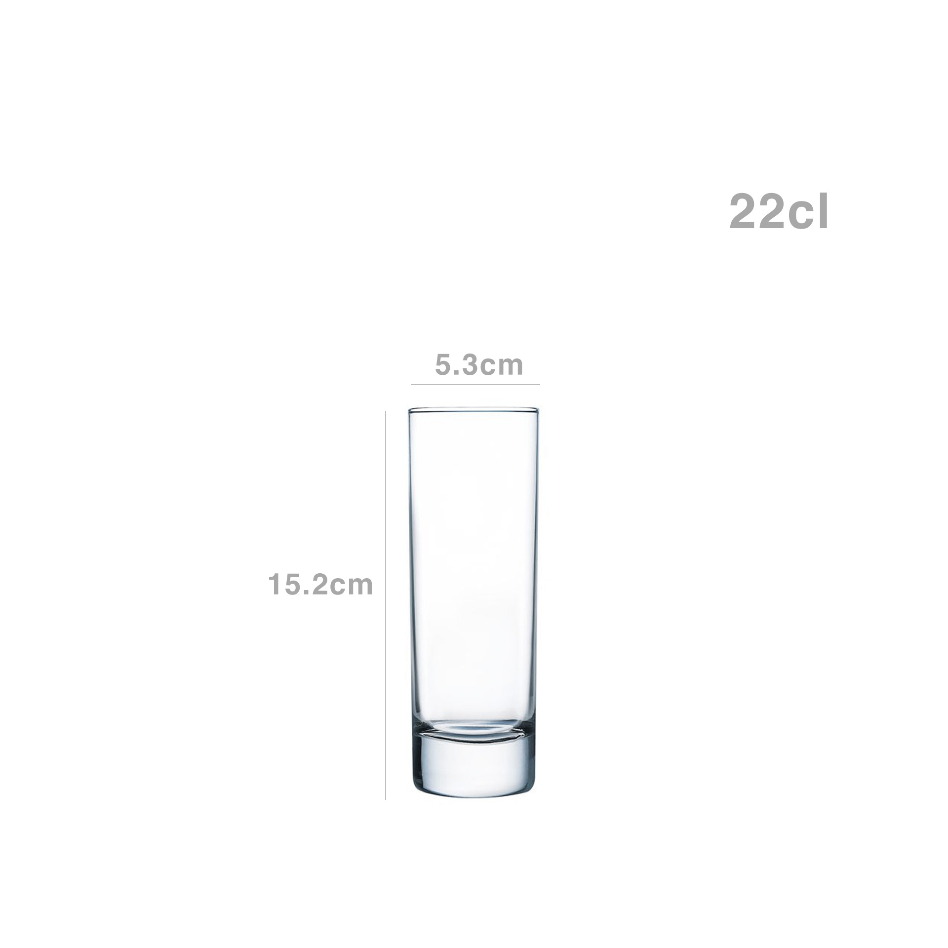 Copo sem Pé Islande Tubo 22cl Pack 6