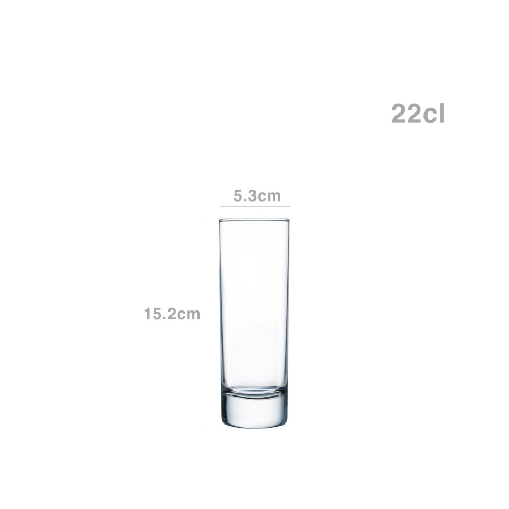 Copo sem Pé Islande Tubo 22cl Pack 6