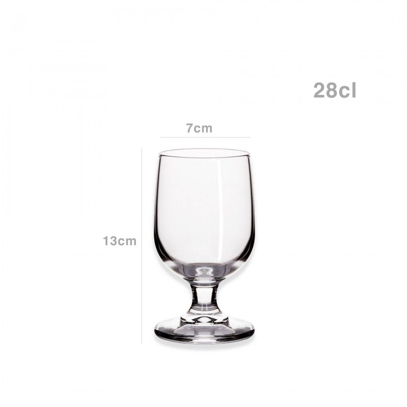 Copo com Pé Crisal Gemini Pack 6 Copo com Pé Crisal Gemini Pack 6