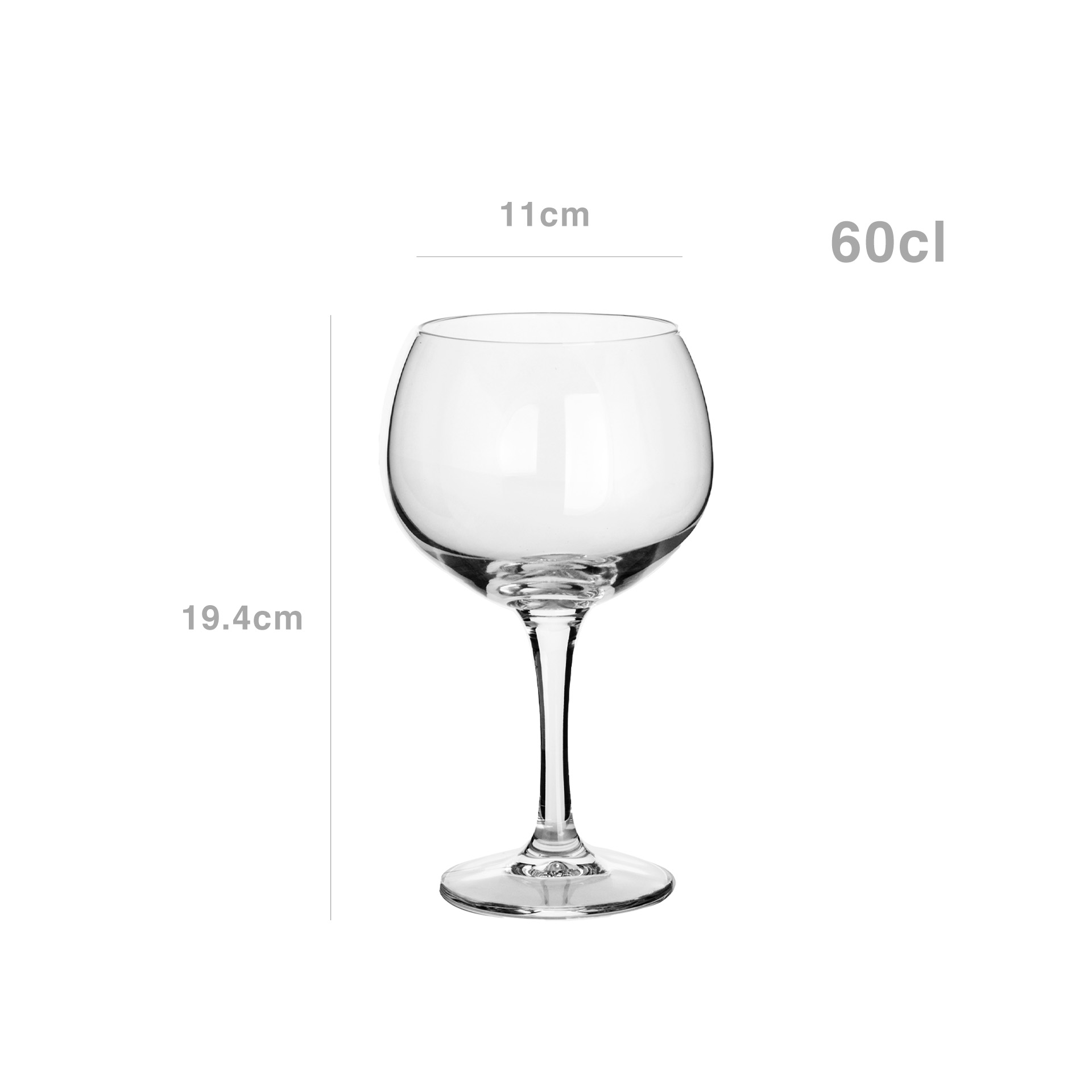 Copo com Pé Gin Copa Cabana 60cl Pack 6