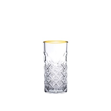 Copo sem Pé Timeless Golden Touch Alto Pack 4