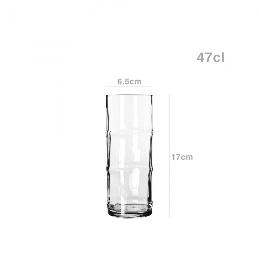 Copo Cocktail Bamboo 47cl 6.5X17cm Pack 12