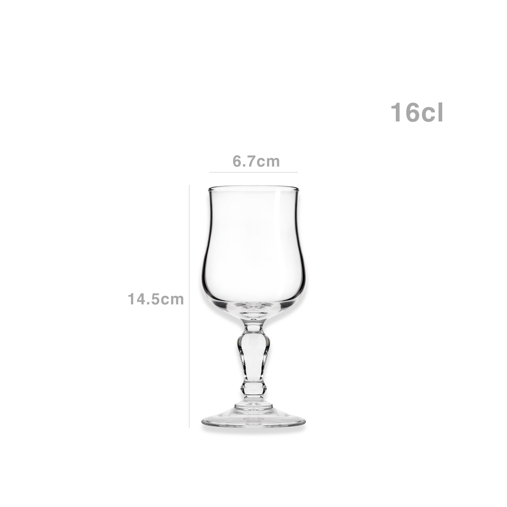 Copo com Pé Normandie 16cl Pack 12