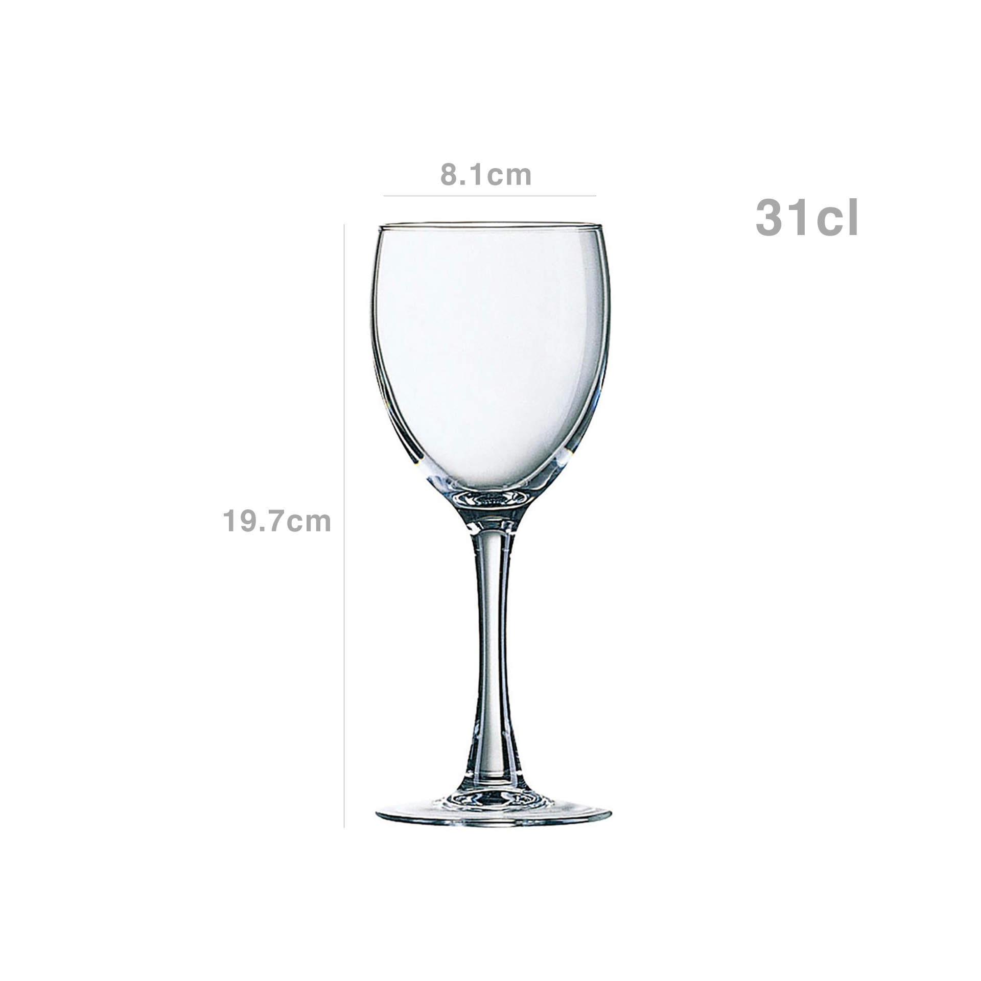 Copo com Pé Princesa 31cl Pack 6