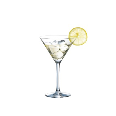 Copo com Pé C&S Champagne & Cocktail 21cl Pack 6