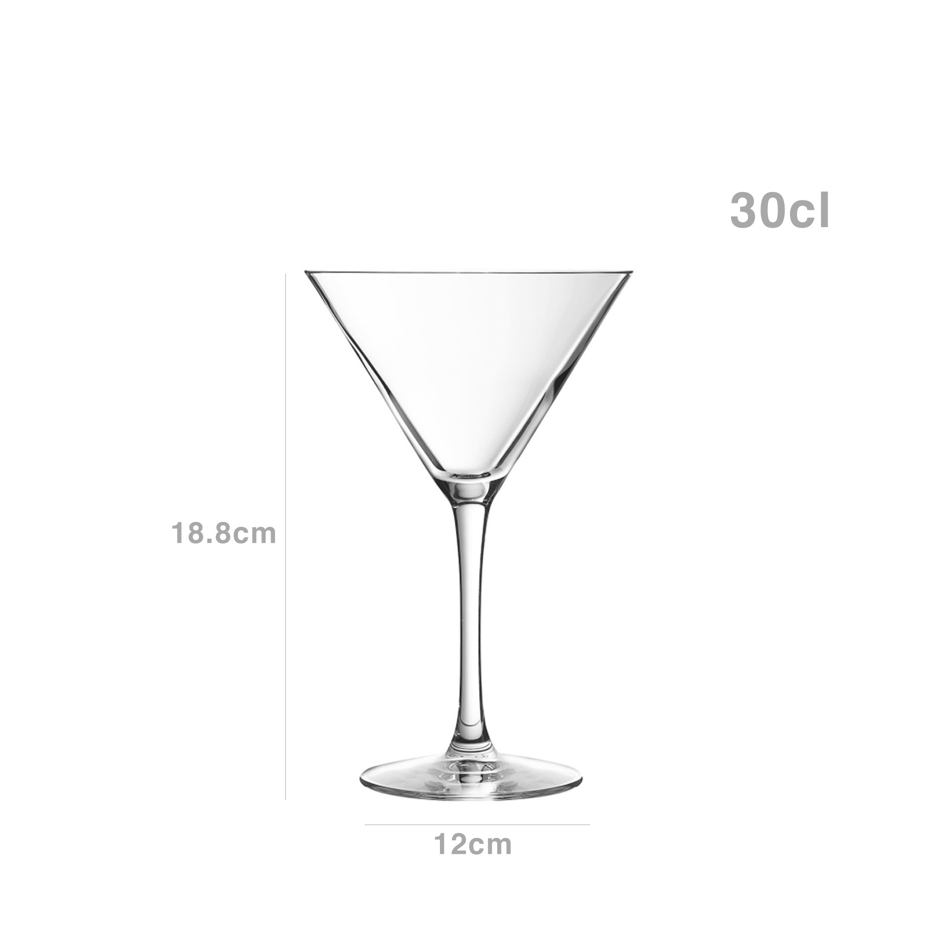 Copo com Pé C&S Champagne & Cocktail 30cl Pack 6
