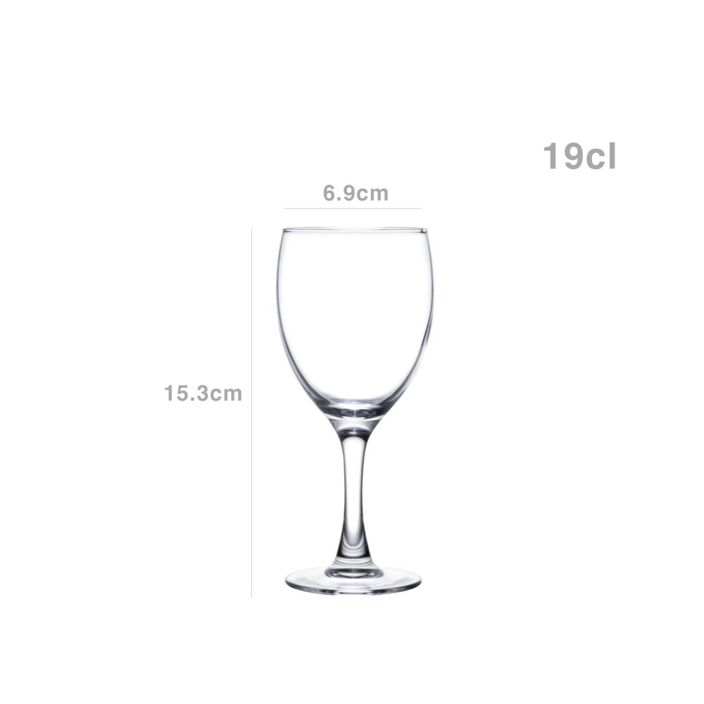 Copo com Pé Elegance 19cl Pack 12