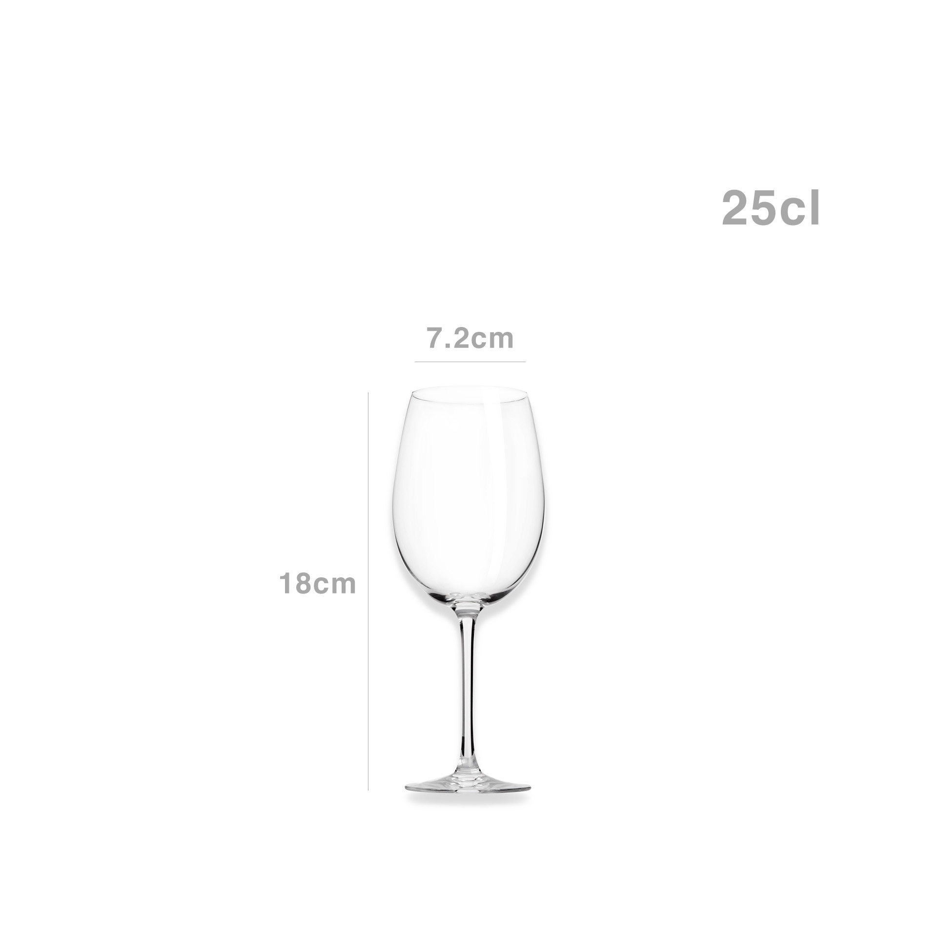 Copo com Pé C&S Cabernet 25cl Pack 6