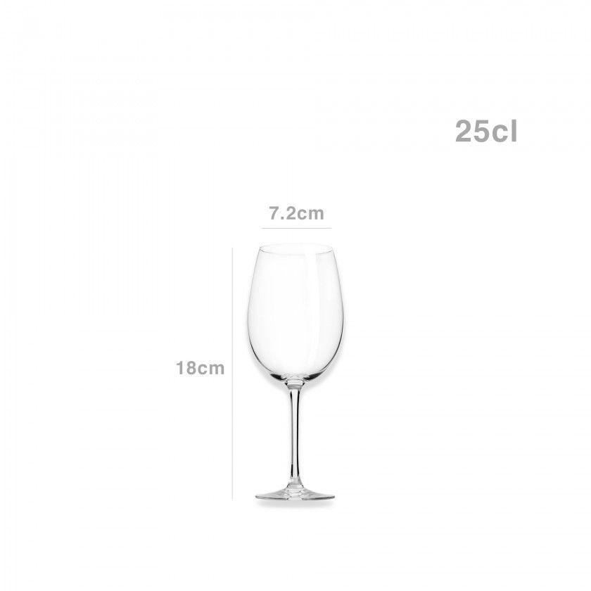Copo com P C&S Cabernet 25cl Pack 6