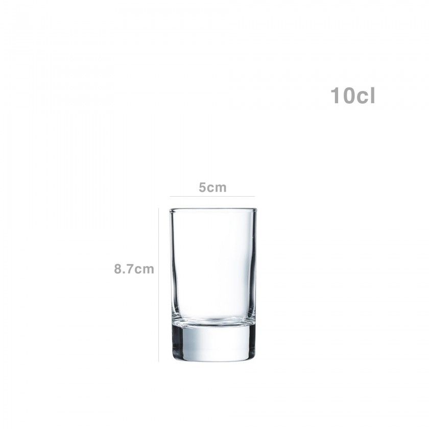 Copo sem P Islande Tubo 10cl Pack 6