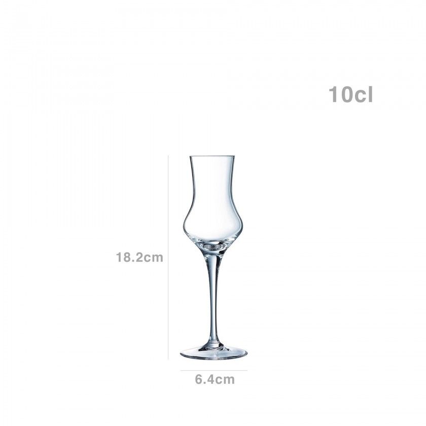 Copo com P Spirits 10cl Pack 6