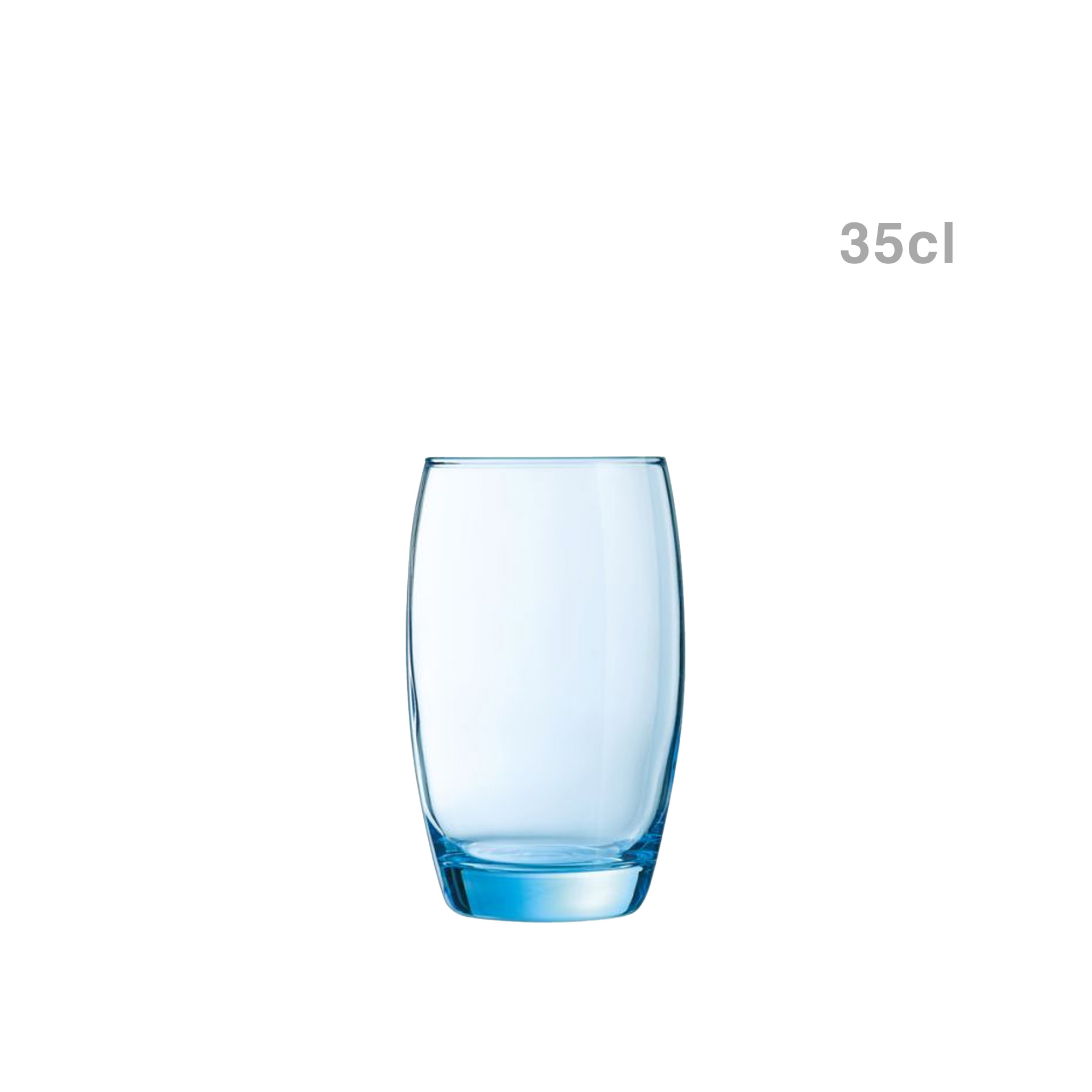 Copo sem Pé Salto Alto Ice Blue 35cl Pack 6