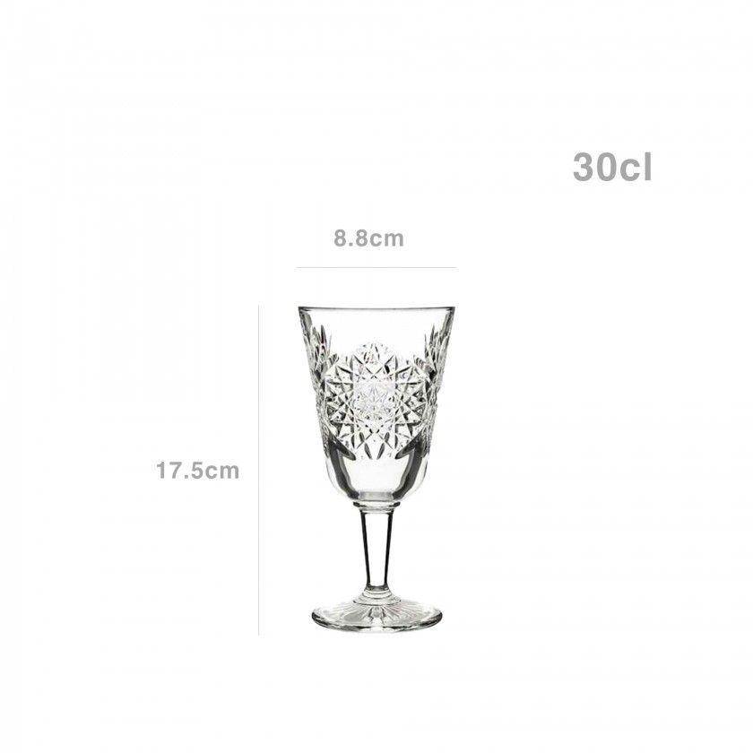 Copo com Pé Hobstar 30cl 8.8X17.5cm Pack 12 Copo com Pé Hobstar 30cl 8.8X17.5cm Pack 12