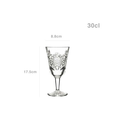 Copo com P� Hobstar 30cl 8.8X17.5cm Pack 12