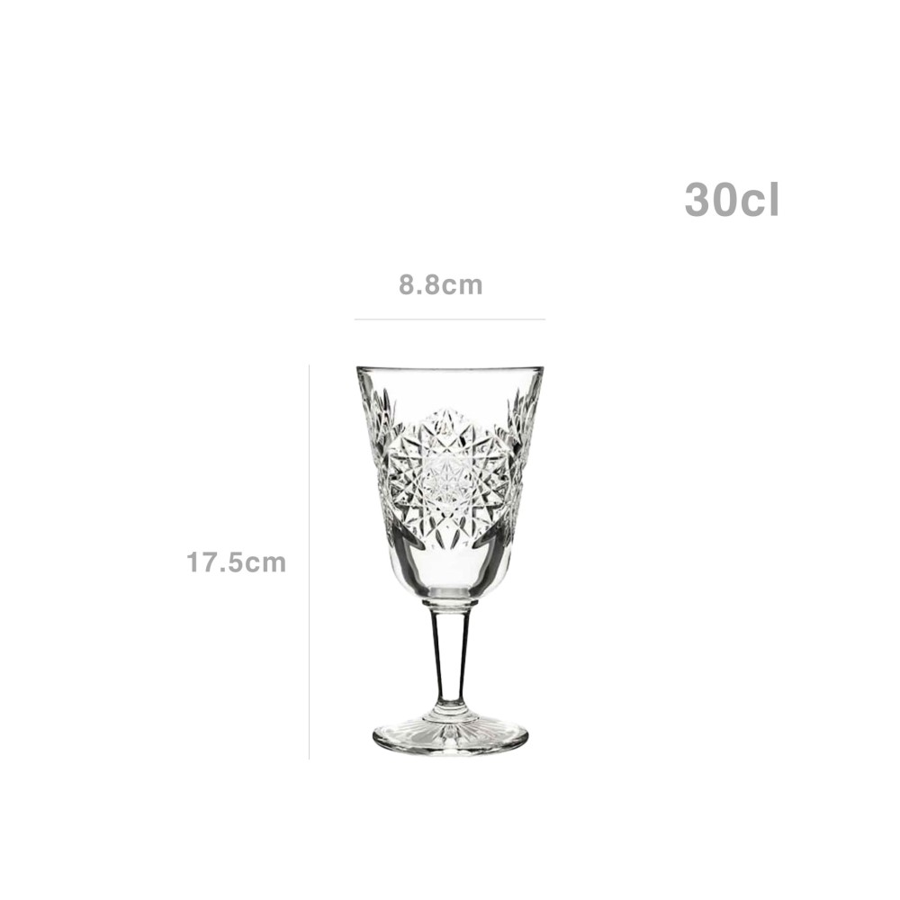 Copo com P� Hobstar 30cl 8.8X17.5cm Pack 12