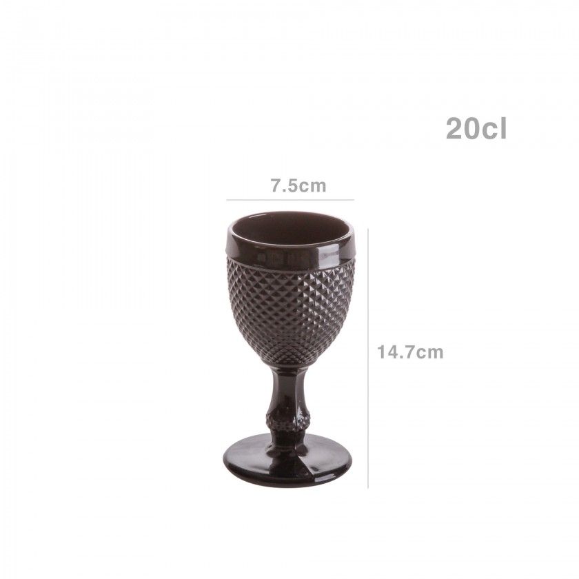 Copo Picotado com Pe Preto 200ml 7.5X15cm Pack 6 Copo Picotado com Pe Preto 200ml 7.5X15cm Pack 6