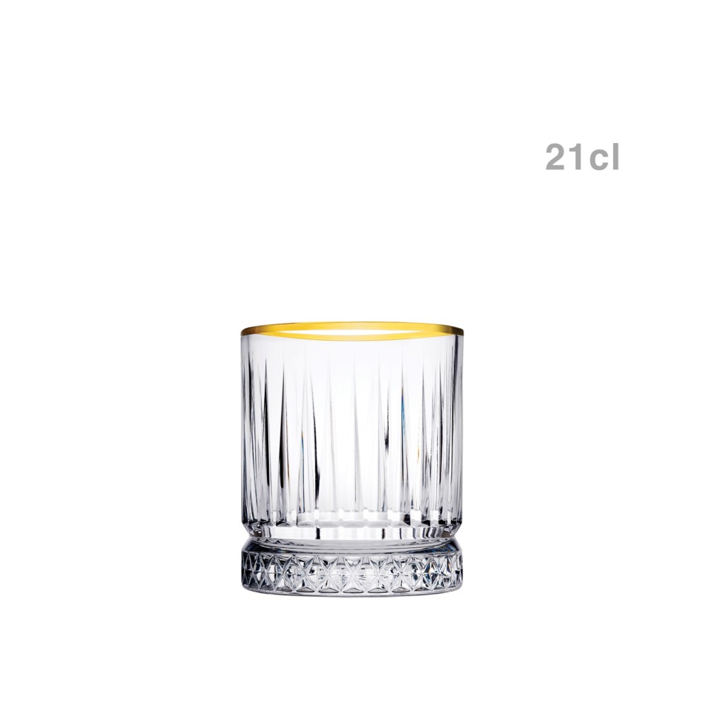 Copo sem Pé Elysia Golden Touch Baixo 21cl Pack 4