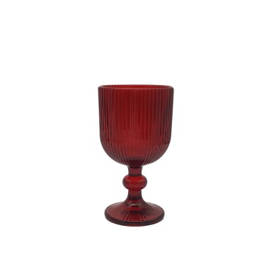 Copo com Pé My Glass Linhas Vermelho Pack 6
