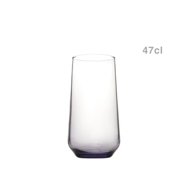 Copo sem Pé Allegra Alto 47cl Cinza Pack 3