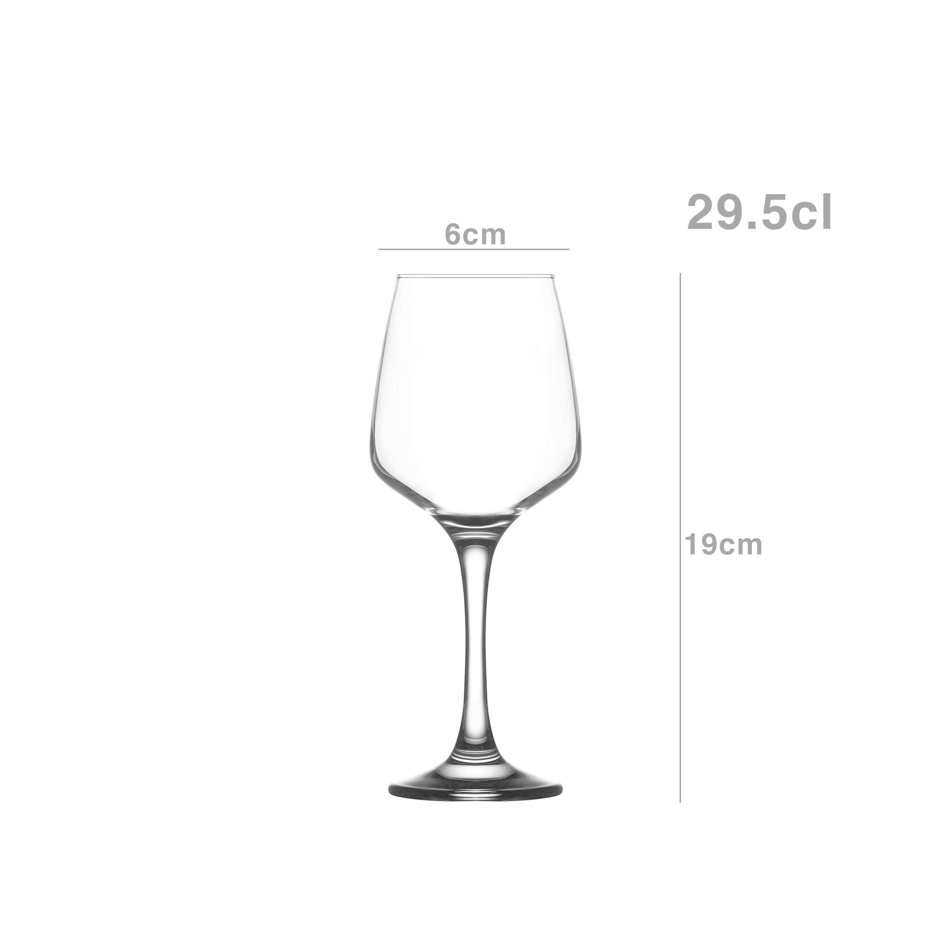 Copo com Pé Lal Pack 6