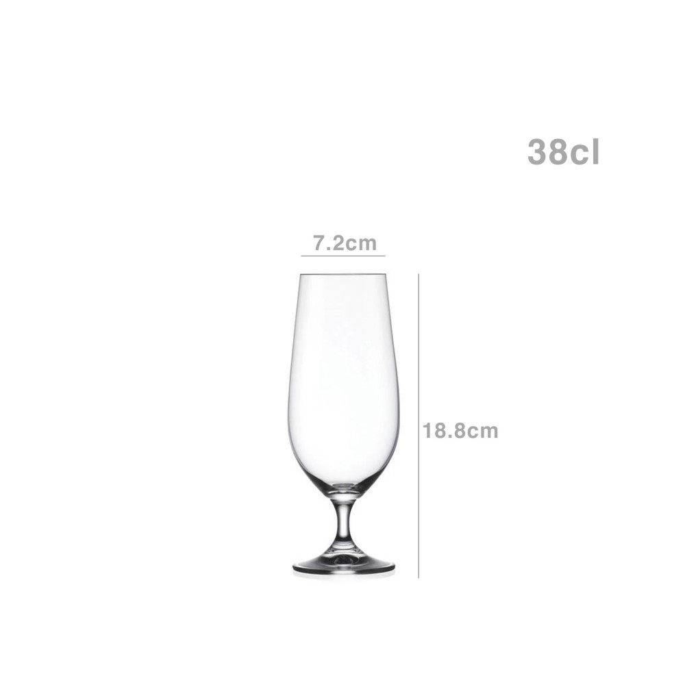 Copo com Pé Lara 38cl Pack 6