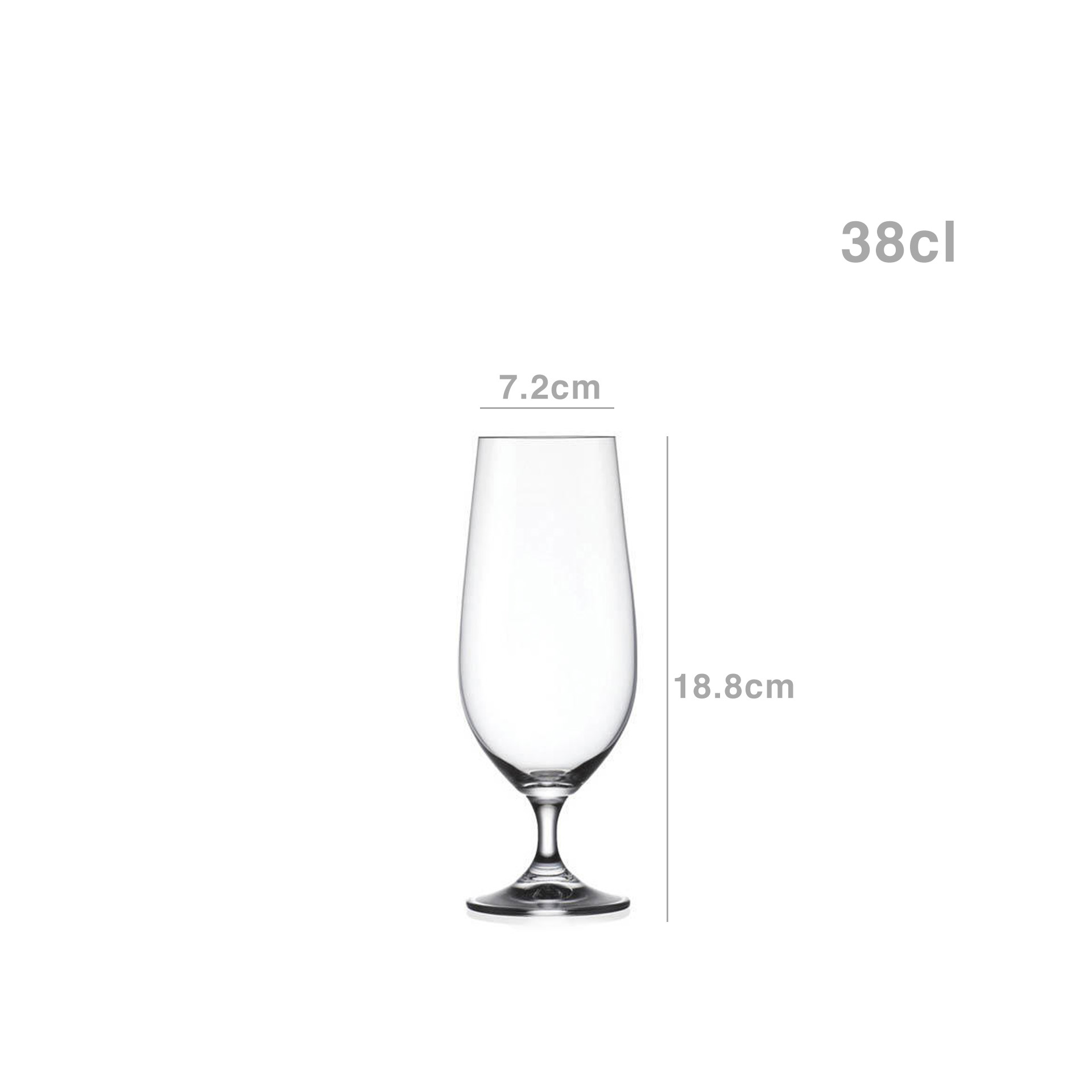 Copo com Pé Lara 38cl Pack 6