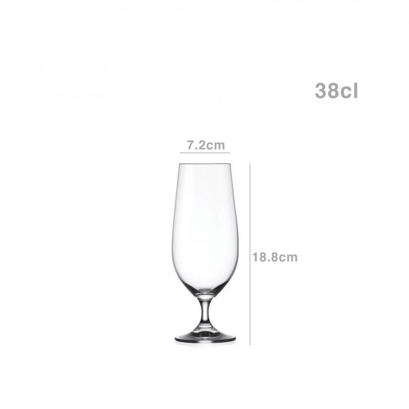 Copo com P Lara 38cl Pack 6