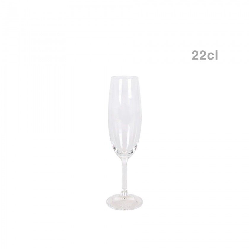 Copo Flute 22cl Pack 6