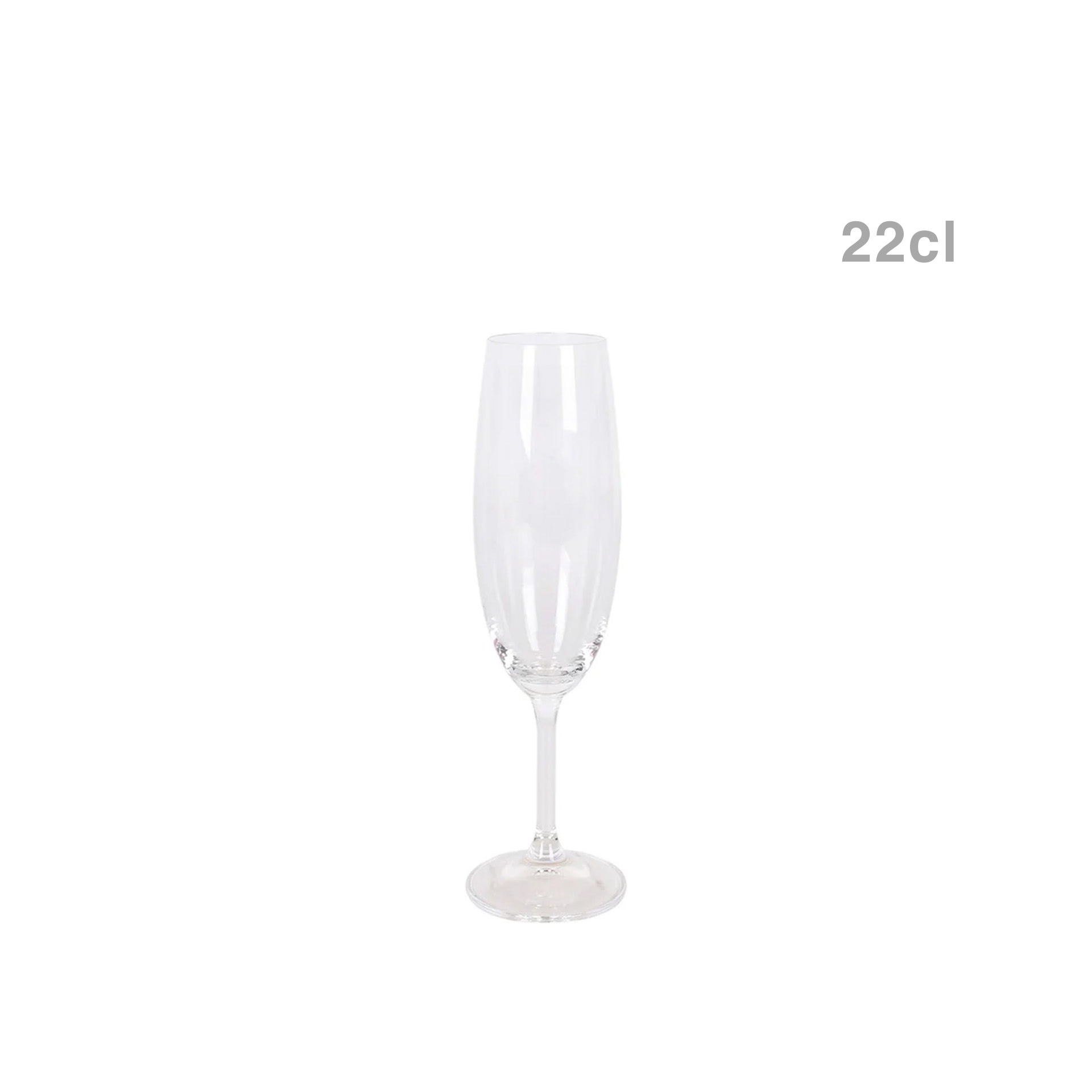 Copo Flute 22cl Pack 6