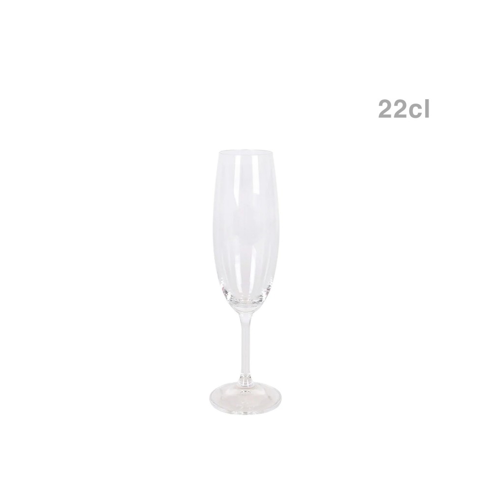 Copo Flute 22cl Pack 6