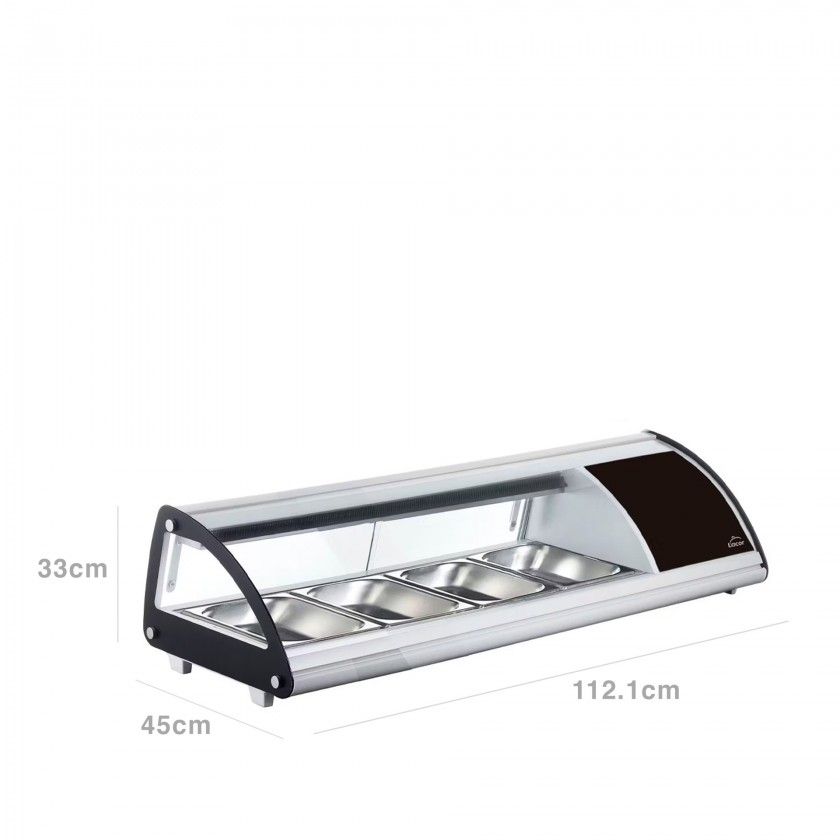 Vitrina Refrigerada Lacor 4XGn1/3 112.1X45X33cm Vitrina Refrigerada Lacor 4XGn1/3 112.1X45X33cm