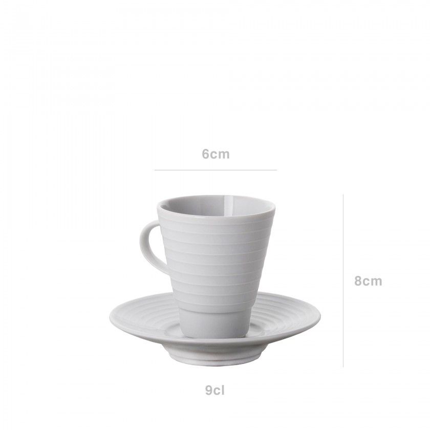 Chvena Caf Suite com Prato 9cl 6X8cm