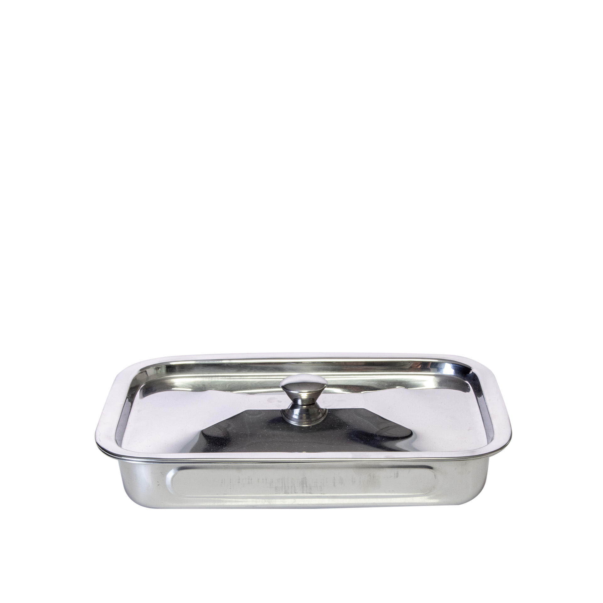 Assadeira Inox com Tampa 30cm